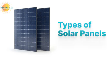 Types of solar panels and their specifications.